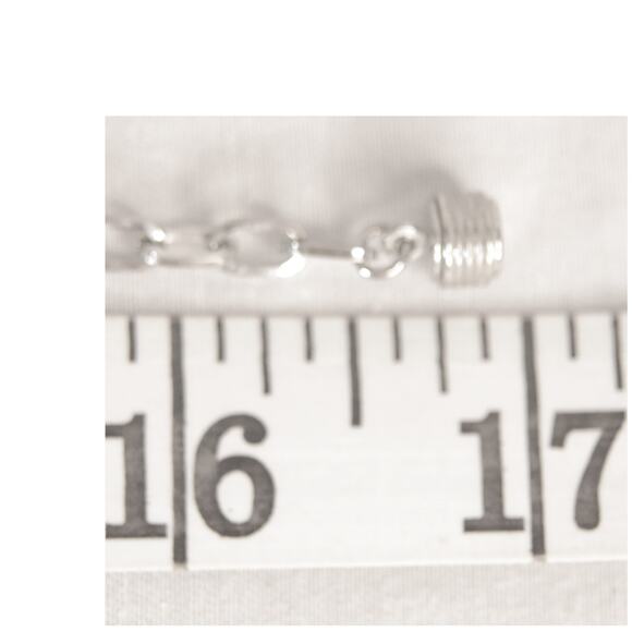 White Enamel On Silver Tone Leaf Choker Necklace - Picture 8 of 10